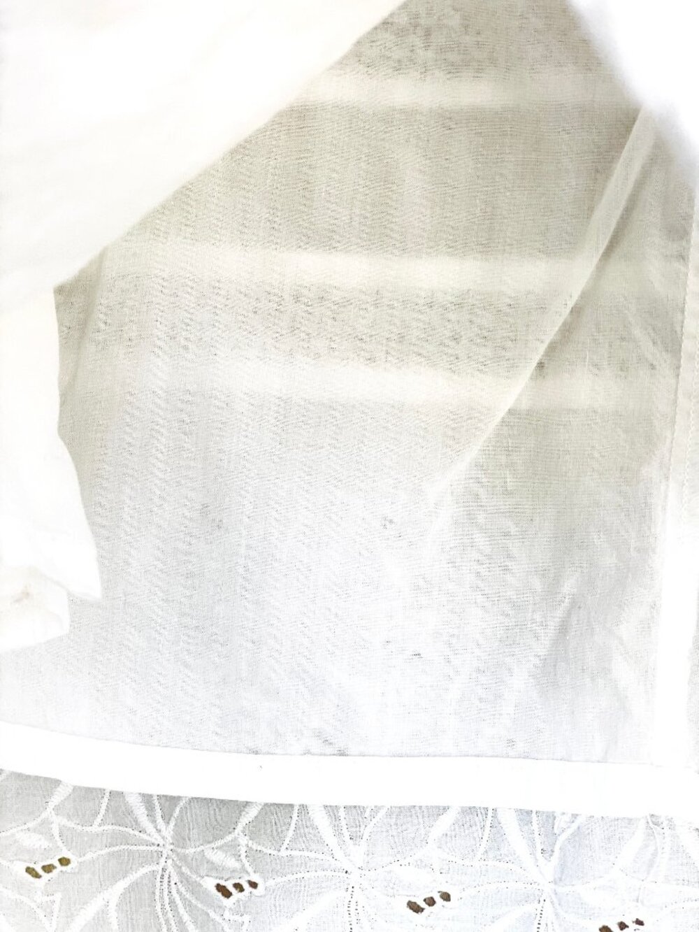 Bob Timberlake Small White Cotton Short Sleeve Lined Embroidered Boho Dress - Picture 9 of 14